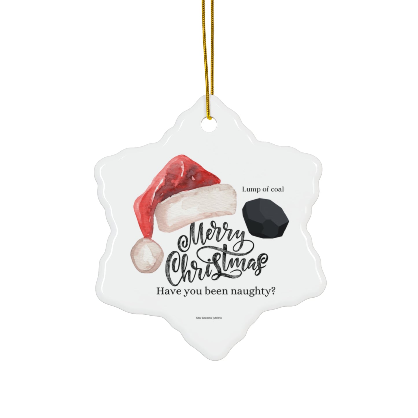 Lump of Coal Ornament, 2 Shapes