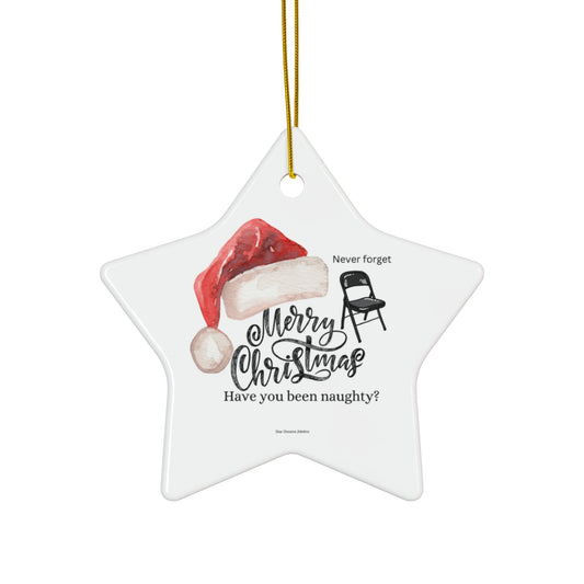 Never Forget Ceramic Ornament, 2 Shapes