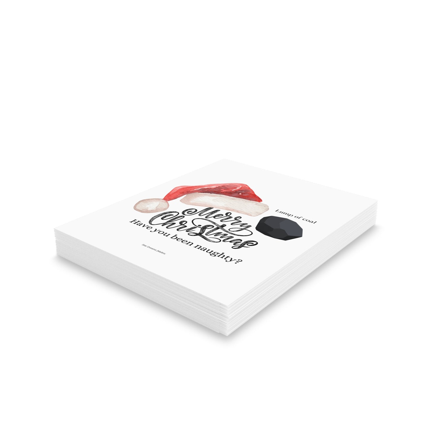 Coal Lump Greeting cards (8, 16, and 24 pcs)
